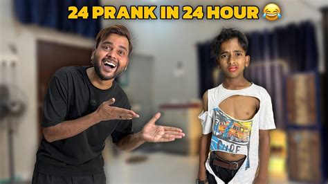 24 Prank In 24 Hour Challenge With Zeeshan 😳 Youtube