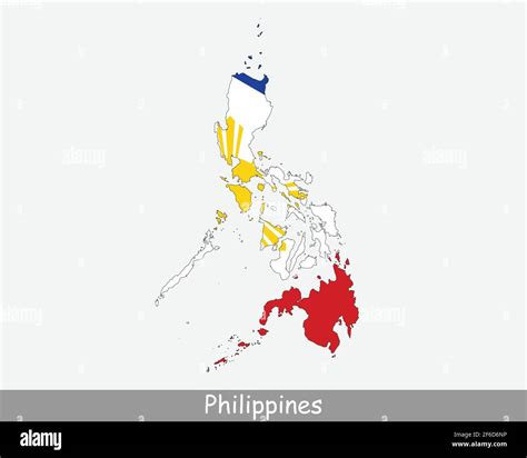 Mapa De La Bandera De Filipinas Mapa De La Rep Blica De Filipinas Con