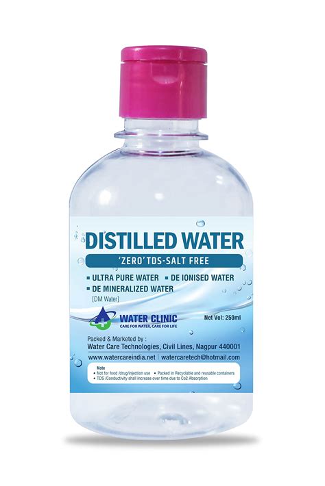 WATER CLINIC Ultra Pure Di Ionised Distilled Water For Battery Inverter