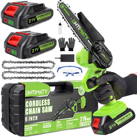 UNTIMATY 6 Cordless Mini Chainsaw 6 Inch Electric Portable One Hand