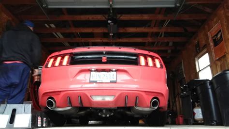 2015 V6 Mustang With Gt Cat Back And H Pipe Youtube