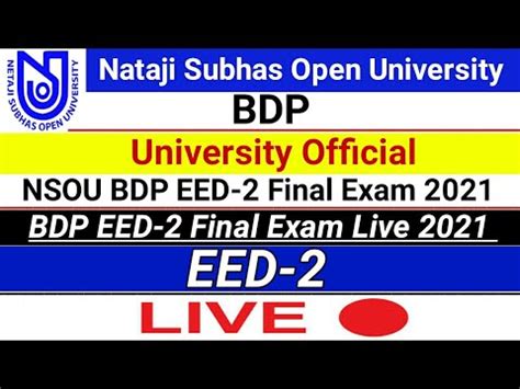 Nsou Bdp Eed Mcq Final Exam Bdp Eed Mcq Final Exam Live