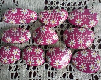 Inspirational Painted Rocks Etsy