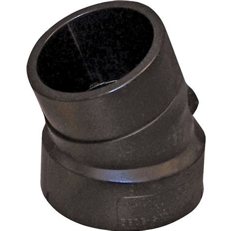 CANPLAS 102561BC Street Pipe Elbow 1 1 2 In Spigot X Hub 22 5 Deg