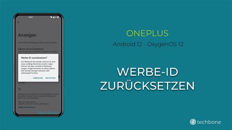 Werbe ID zurücksetzen OnePlus Android 12 OxygenOS 12 YouTube