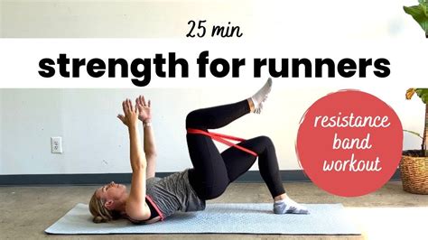 Core Glutes For Runners Resistance Band Workout Follow Along 25