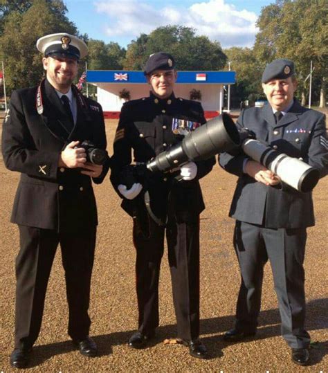 Three British Combat Photographers Royal Navy Army And Royal Air