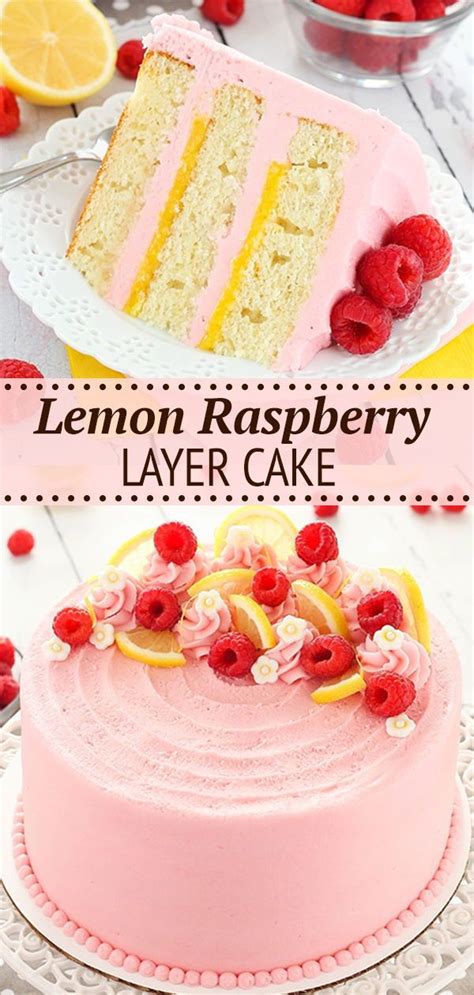 Lemon Raspberry Layer Cake Easy Homemade Lemon Cake Recipe Recipe