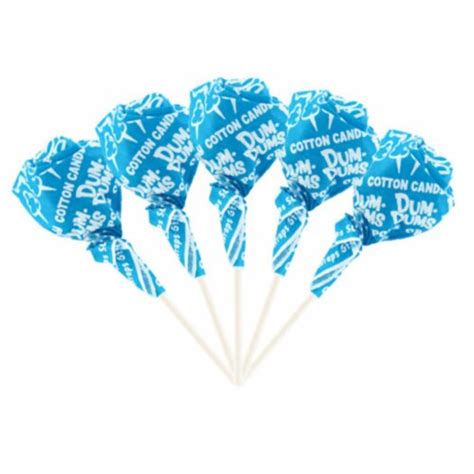 25ct Blue Candy Cotton Candy Dum Dums Lollipops Bulk Candy, 25 Pops ...