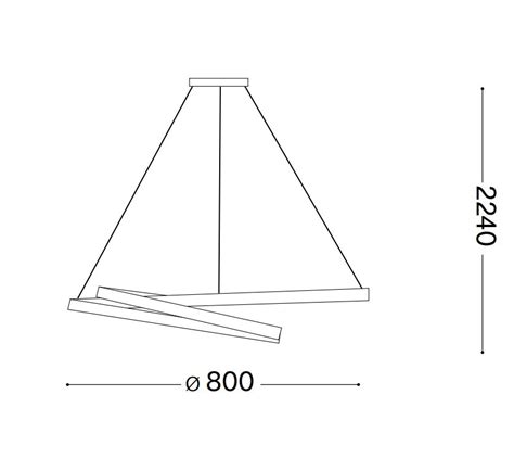 Ideal Lux Oz LED Pendelleuchte Weiß dimmbar Lichtakzente at