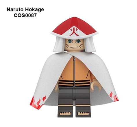 Minifigura Bloco De Montar Hokage Anime Naruto Lego Colecionavel Boneco