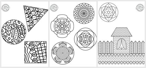 Zentangle Patterns Easy To Print And Color Kids Activities Blog