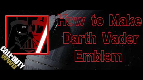 How To Make Darth Vader Emblem Call Of Duty Ww2 Emblems Youtube