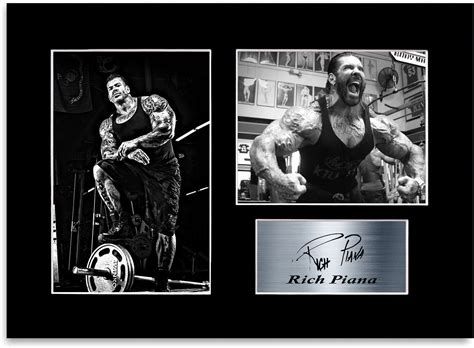 Rich Piana Bodybuilder Signed Photo Display Mount A4 Motivational