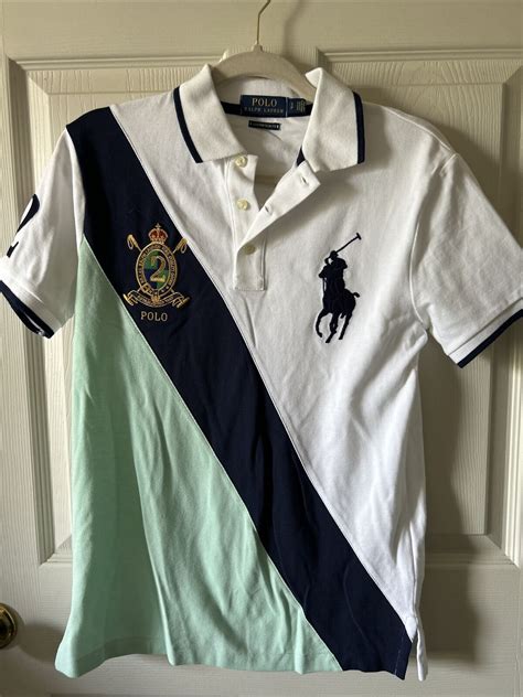 Polo Ralph Lauren Mens Slim Fit Color Block 2 Large Gem