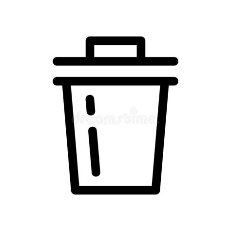 Icono De Basura O Logotipo Símbolo Aislado Símbolo Vector Ilustración