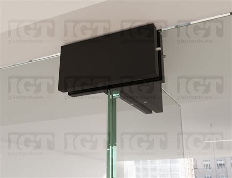 IGT Patch Wall Ceiling Connector With Support Fin Matte Black IGT