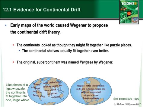 Ppt Evidence For Continental Drift Powerpoint Presentation Free