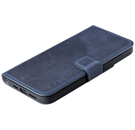 Suncase Book Style Leder Tasche Schutzhülle Hülle für iPhone 15 Pro 6