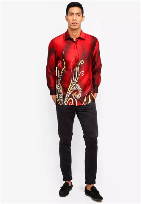 Buy Gene Martino Men S Batik Shirt Online Zalora Malaysia