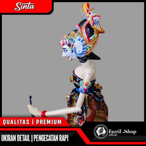 Jual Wayang Golek Sinta Qualitas Premium Ukiran Detail Size 38 Cm