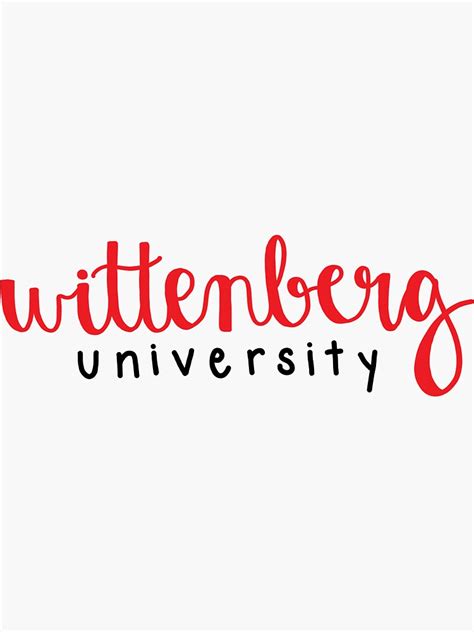 Wittenberg University Sticker For Sale By Artbyallio Redbubble