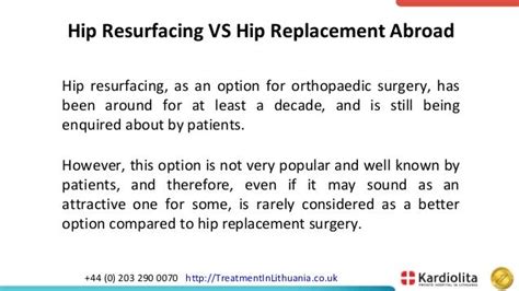 Hip Resurfacing VS Hip Replacement Abroad: Patient Options For ...