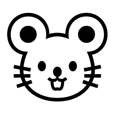 🐭 Mouse Face On Noto Emoji Font 150