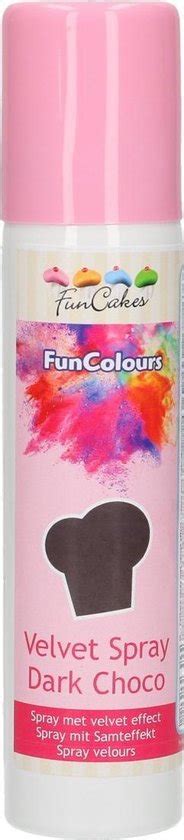 FunCakes Eetbare Velvet Spray Donkere Choco 100ml Bol