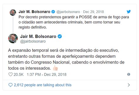 Bolsonaro Anuncia Decreto Para Facilitar Posse De Arma A Quem Não Tem