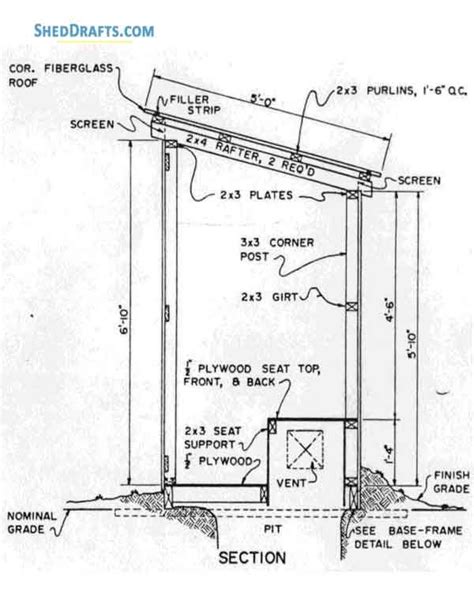 Small Storage Shed Plans Blueprints For Constructing A 4Ã 4 Lean To Shed