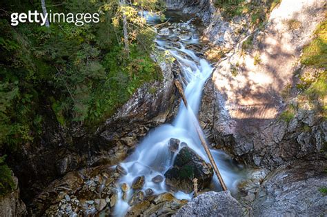 Mountain Waterfall Mickiewicz Waterfalls In The Tatra Mountains Near