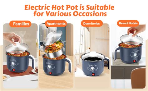 Amazon Hot Pot Electric Mini L Rapid Noodles Cooker Hot Pot