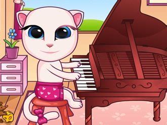 Baby Angela Playing Piano - My Cute Games