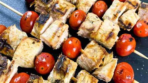 Grilled Greek Chicken Skewers - On and Off Keto