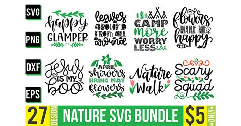 Nature SVG Bundle Bundle · Creative Fabrica