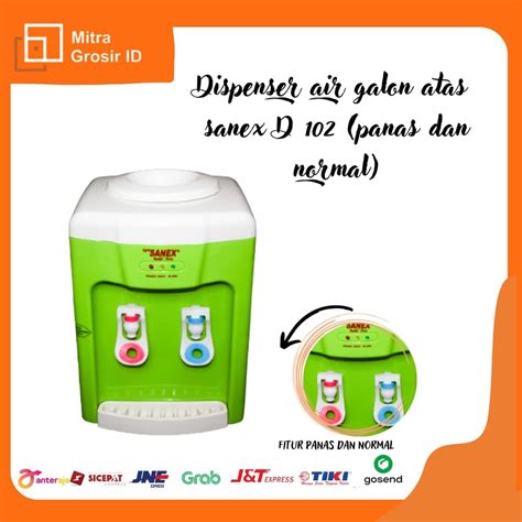 Jual Dispenser Air Minum Galon Atas SANEX D 102 Panas Dan Normal