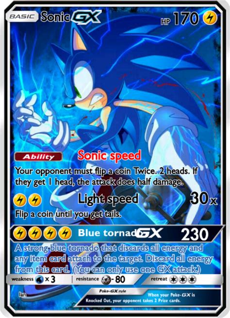 Sonic Gx Card By Skymemes On Deviantart