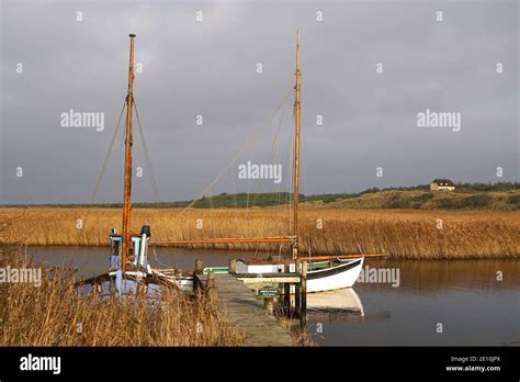 Boats On Ringköbing Fjord Stock Photo Alamy