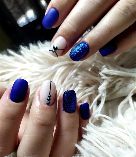 Matte Navy Blue Nails 33 Designs You Will Fall In Love With Nail