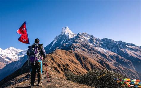 Adventure Mountain Mardi Stock Images Of Nepal