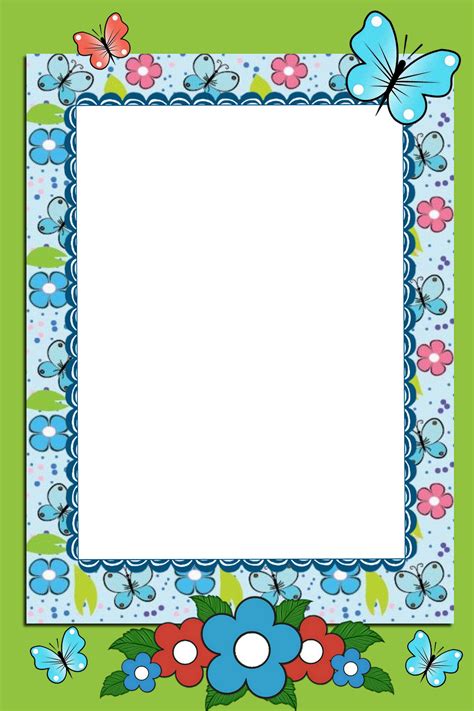 Frame Png Colorful Borders Design Clip Art Frames Borders Floral Images