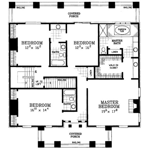 Classical Style House Plan - 4 Beds 3.5 Baths 4000 Sq/Ft Plan #72-188 ...