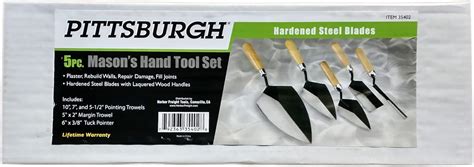 Masonry Hand Tools 5 Piece Mason Set - Amazon.com