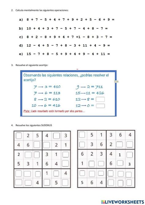 Razonamiento Matem Tico Ficha De Relaciones L Gico Matem Ticas Word