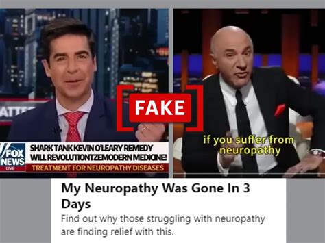 Altered Video Shows Watters O Leary Endorsing Neuropathy Drug