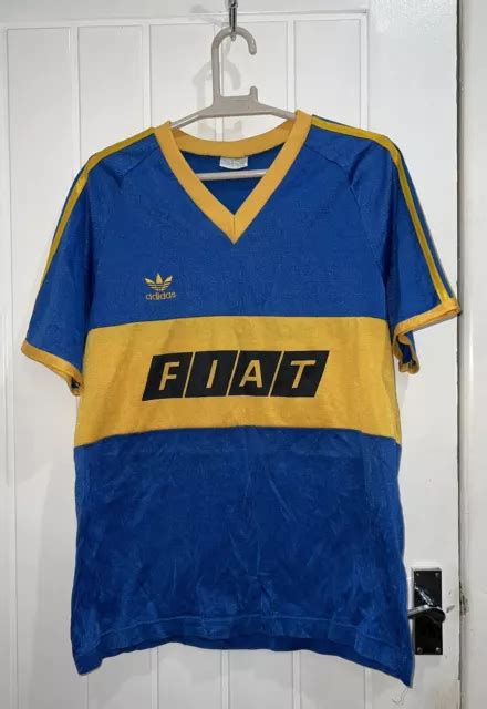 VINTAGE BOCA JUNIORS Adidas Fiat Home Football Shirt 1990 1992 170