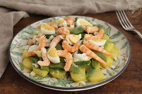 Ensalada De Patatas Con Jud As Verdes Y Langostinos Cocinando Entre