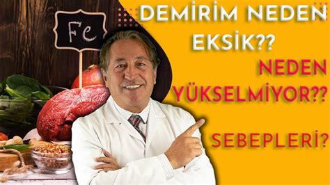 Demir Mineraliniz Neden Eksik Neden Yükselmiyor Nasıl Emilir YouTube