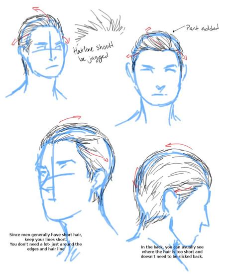 Slicked Back Hair Tutorial By Aerorwen On Deviantart How To Draw Hair